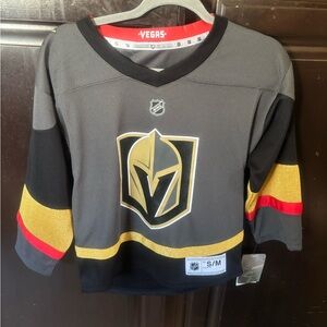 BNWT NHL Vegas Kids Jersey - Gray, Black, and Gold